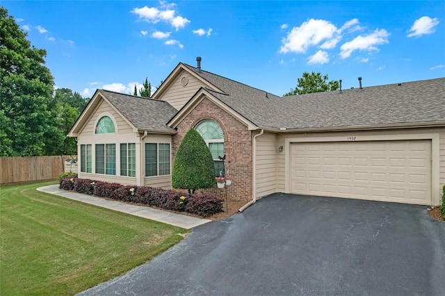 1402 Silver Summit Dr SE, Conyers, GA 30094 - ranch-style house featuring driveway, brick siding, a garage, and a shingled roof
