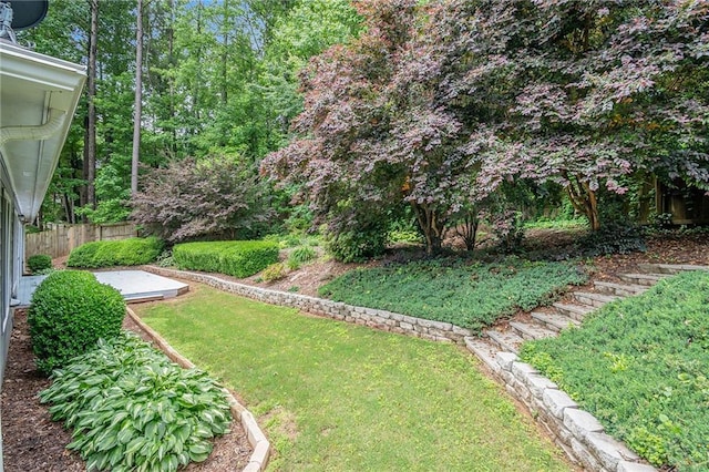 view of yard featuring a patio area