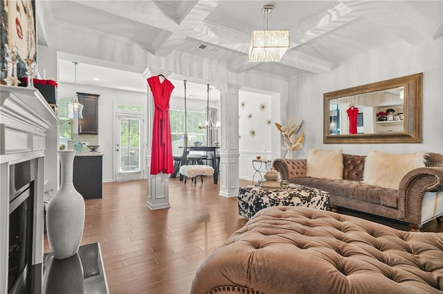3246 Spicy Cedar Ln, Lithonia, GA 30038 - living room with a chandelier and carpet flooring