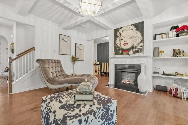 3246 Spicy Cedar Ln, Lithonia, GA 30038 - living area with a chandelier and light colored carpet