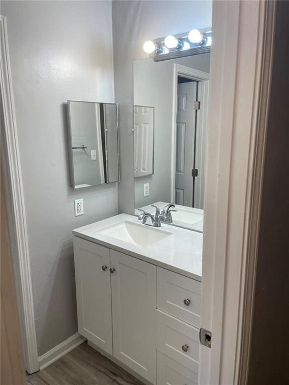 1150 Rankin St Unit D1, Stone Mountain, GA 30083 - bathroom with vanity and wood finished floors