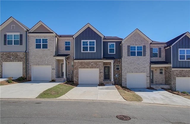 multi unit property featuring a garage