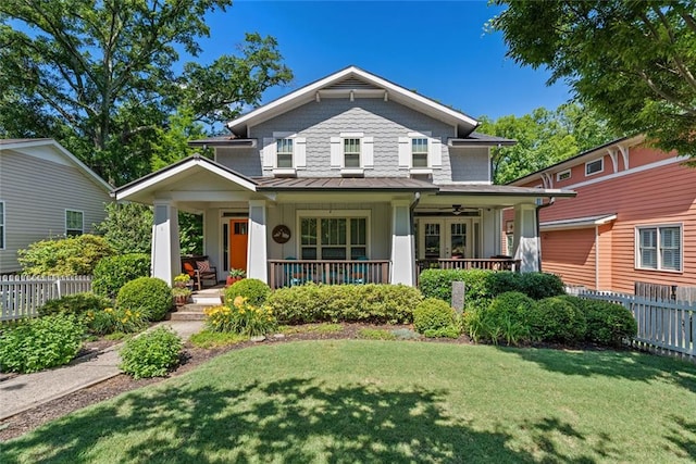 629 2nd Ave, Decatur, GA 30030 - view of front facade featuring a standing seam roof, a porch, and metal roof