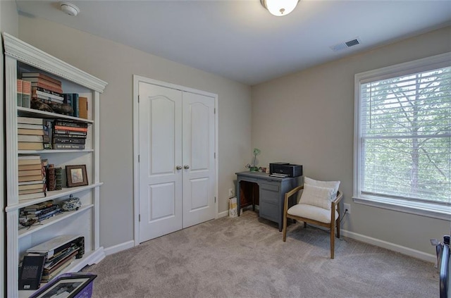 544 Pine Way, Dallas, GA 30157 - office area featuring carpet flooring and baseboards