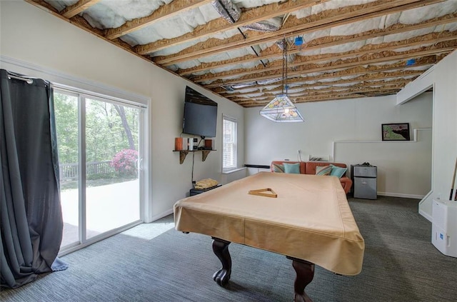 544 Pine Way, Dallas, GA 30157 - playroom with carpet and pool table