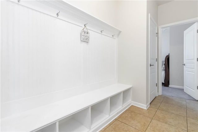 441 Spring View Dr, Woodstock, GA 30188 - mudroom featuring light tile patterned floors and baseboards