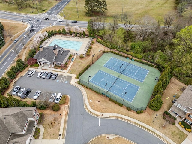 441 Spring View Dr, Woodstock, GA 30188 - aerial view of a pool area