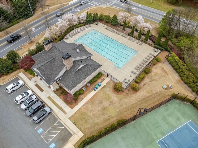 441 Spring View Dr, Woodstock, GA 30188 - aerial view of a pool area