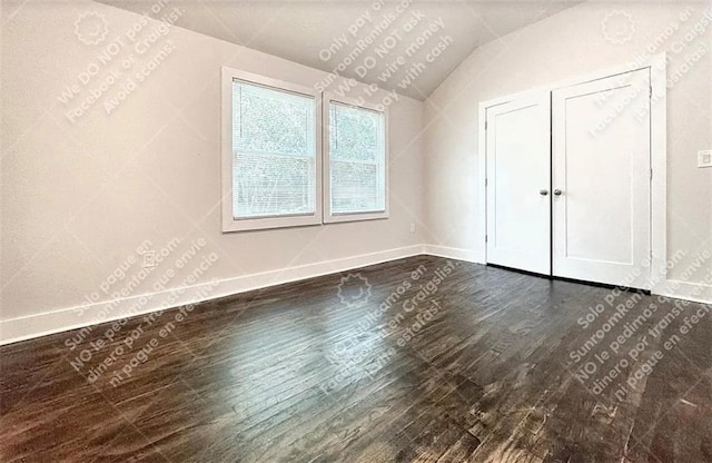 1914 N Ave NW, Atlanta, GA 30318 - additional living space featuring dark wood-style flooring and vaulted ceiling