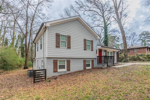 view of front of property with brick siding