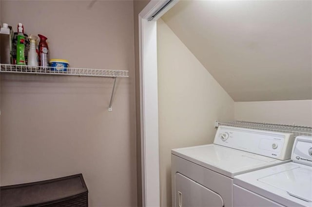 washroom featuring separate washer and dryer