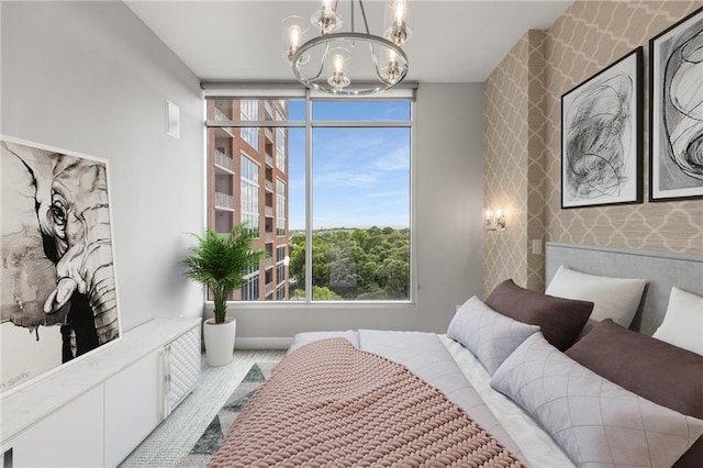 1820 Peachtree St NW Unit 804, Atlanta, GA 30309 - bedroom featuring a chandelier
