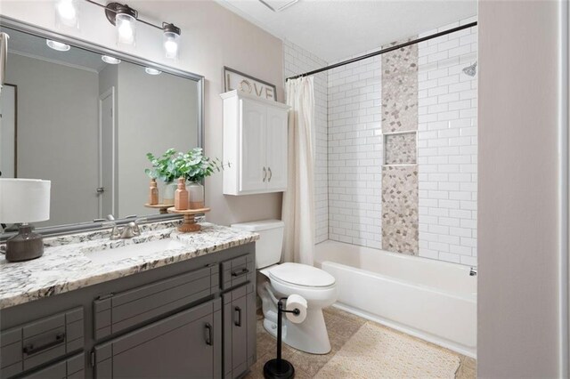 1140 Reading Dr NW, Acworth, GA 30102 - full bathroom with vanity and shower / bath combination with curtain