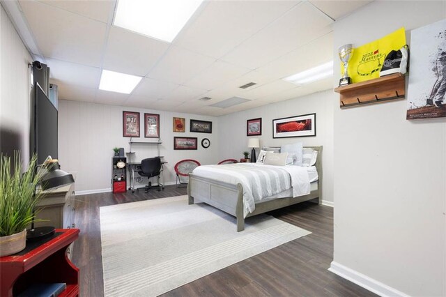 1140 Reading Dr NW, Acworth, GA 30102 - bedroom with wood finished floors, a desk, and a paneled ceiling