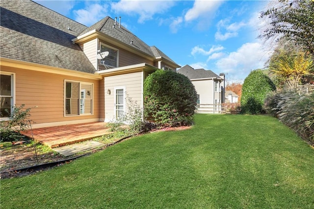 1215 Wynridge Xing, Alpharetta, GA 30005 - view of green lawn with a deck