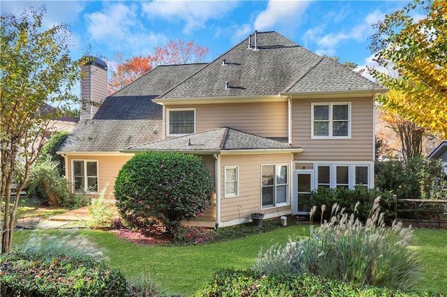 1215 Wynridge Xing, Alpharetta, GA 30005 - back of property with a chimney and roof with shingles