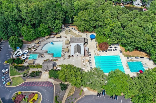 1215 Wynridge Xing, Alpharetta, GA 30005 - aerial view of a pool area