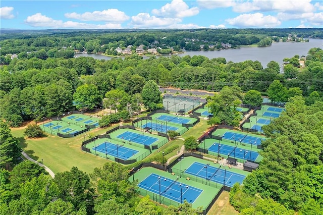 1215 Wynridge Xing, Alpharetta, GA 30005 - bird's eye view of a large body of water and a heavily wooded area