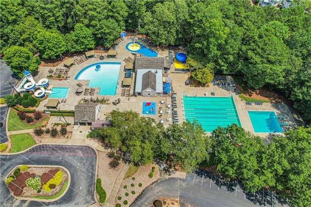 1215 Wynridge Xing, Alpharetta, GA 30005 - bird's eye view of a pool