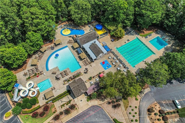 1215 Wynridge Xing, Alpharetta, GA 30005 - bird's eye view of a pool