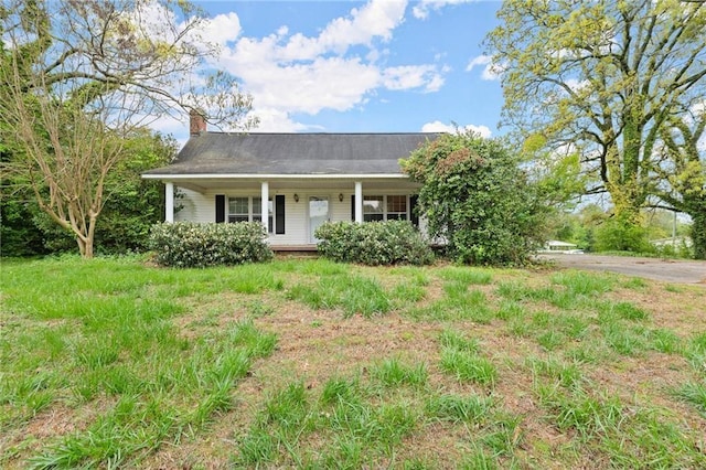 view of front of house featuring covered porch