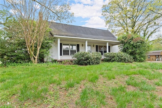 view of front of property with a porch