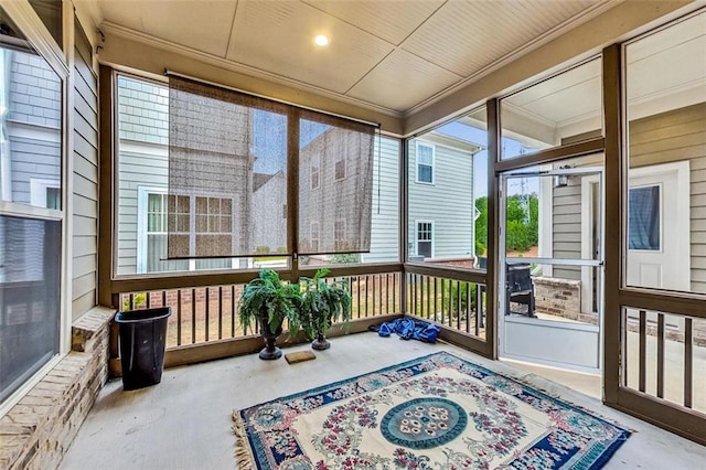 view of sunroom / solarium