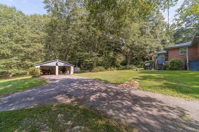 exterior space with driveway