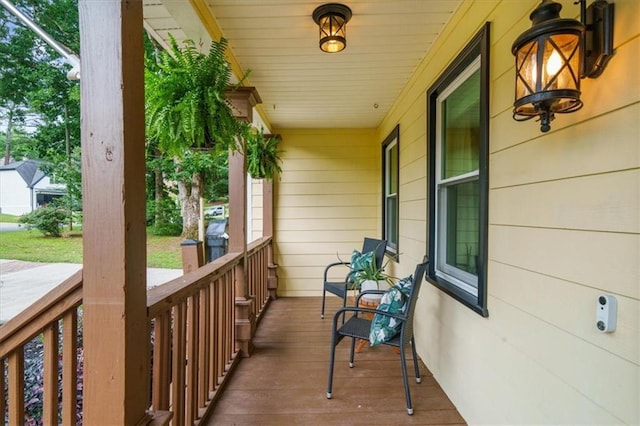 balcony with a porch