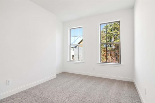 unfurnished room with carpet flooring