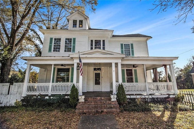 farmhouse-style home with a porch