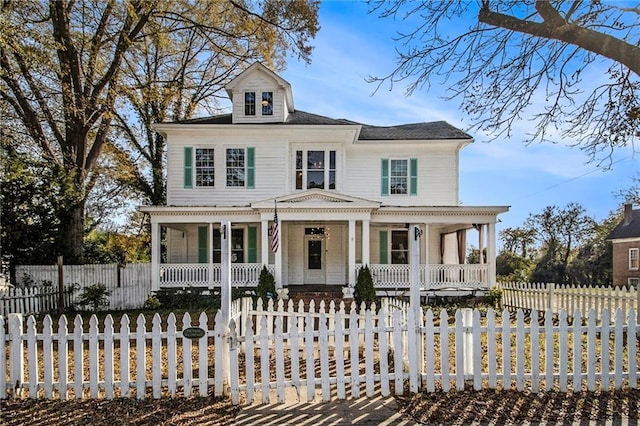 view of front of home with a porch