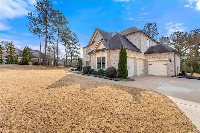 view of property exterior featuring a yard