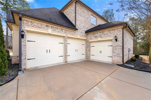 view of home's exterior with a garage