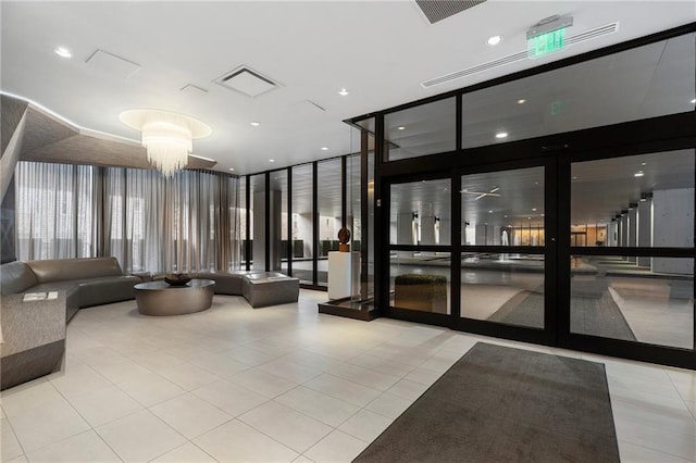 lobby featuring visible vents