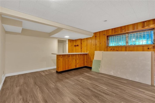 1618 Mason Mill Rd NE, Atlanta, GA 30329 - bar area with wood finished floors and wood walls