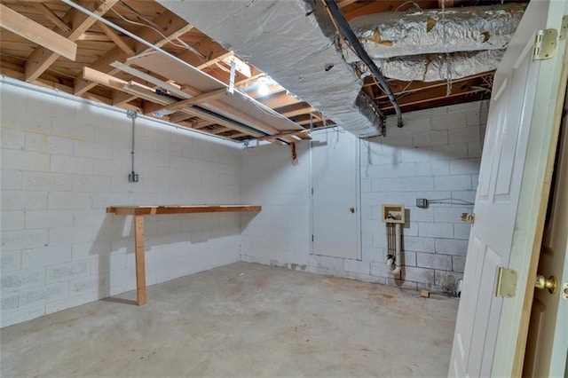1618 Mason Mill Rd NE, Atlanta, GA 30329 - unfinished basement featuring concrete block wall