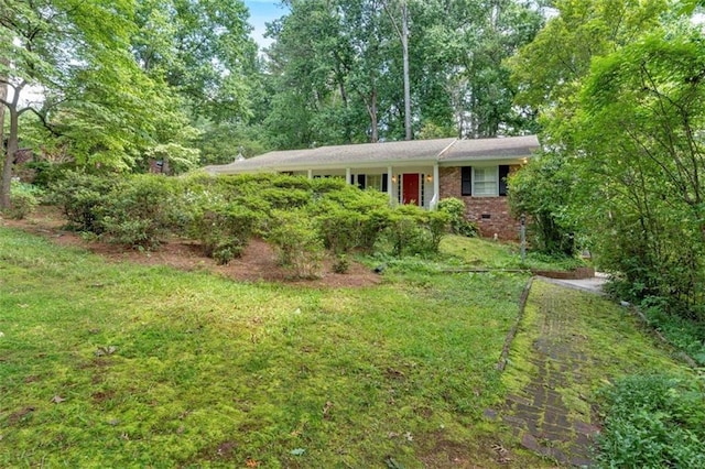 1618 Mason Mill Rd NE, Atlanta, GA 30329 - ranch-style house with a front lawn and brick siding