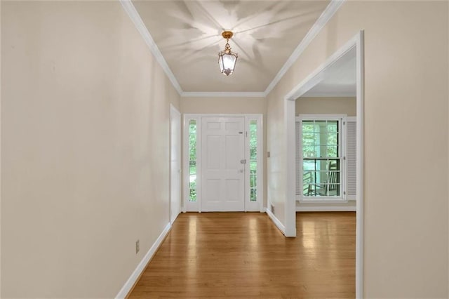 1618 Mason Mill Rd NE, Atlanta, GA 30329 - foyer entrance featuring wood finished floors and ornamental molding