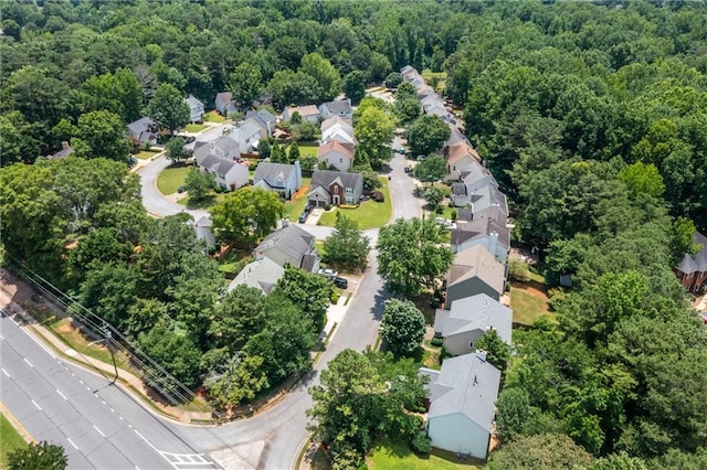 7000 Foxberry Ln, Roswell, GA 30075 - aerial perspective of suburban area featuring a heavily wooded area