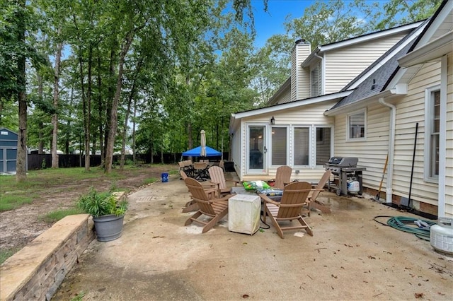 view of patio / terrace featuring area for grilling