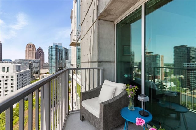 943 Peachtree St NE Unit 1910, Atlanta, GA 30309 - balcony featuring a city view