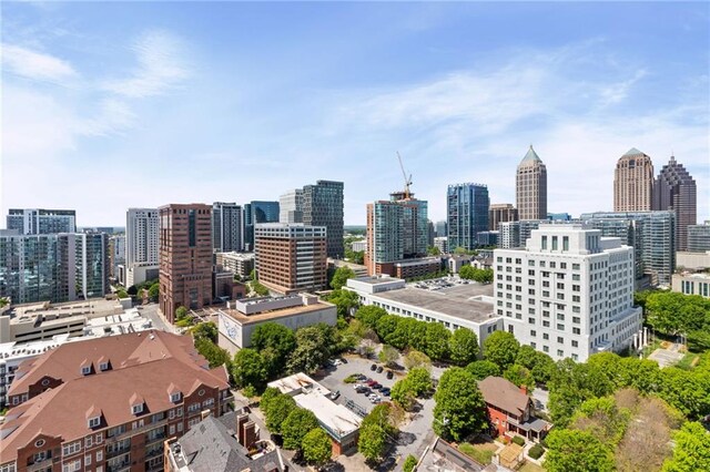 943 Peachtree St NE Unit 1910, Atlanta, GA 30309 - birds eye view of property with a view of city