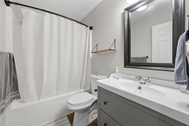 3313 Harmon Ridge Ct, Buford, GA 30519 - full bath featuring vanity, toilet, and shower / tub combo with curtain