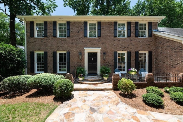 6960 Hunters Branch Dr, Atlanta, GA 30328 - colonial inspired home with brick siding