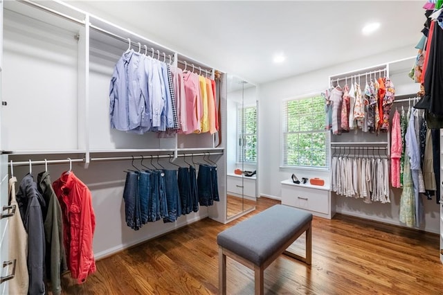 6960 Hunters Branch Dr, Atlanta, GA 30328 - walk in closet featuring wood finished floors