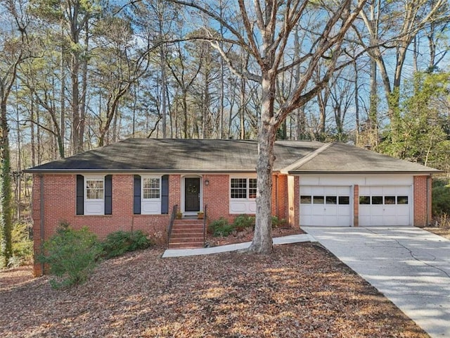 ranch-style house with a garage