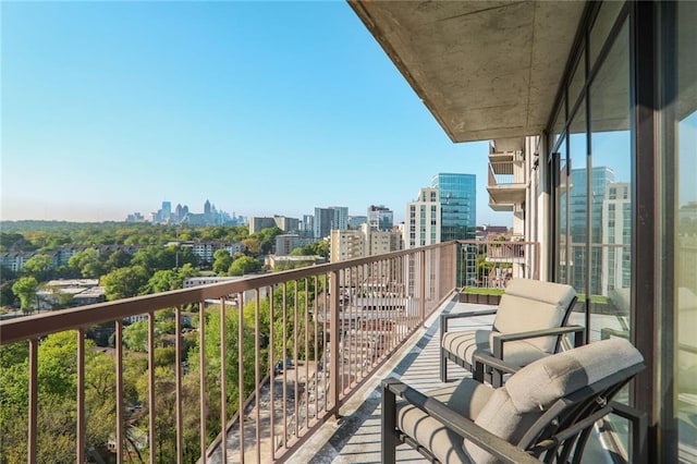 2233 Peachtree Rd NE Unit 1207, Atlanta, GA 30309 - balcony featuring a view of city