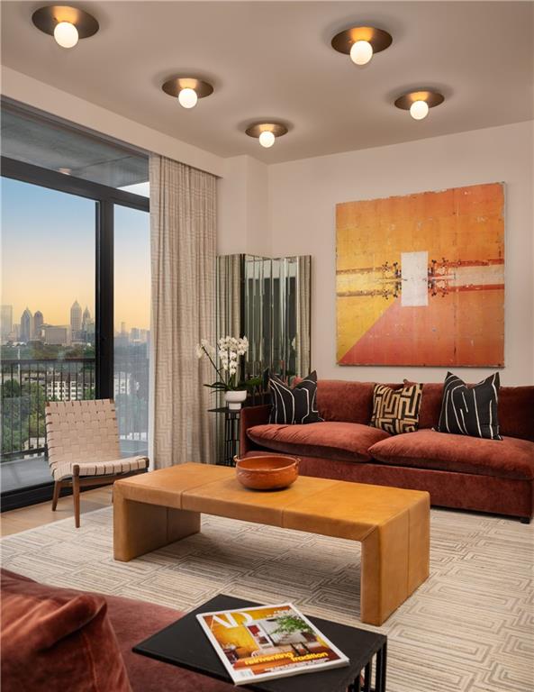 2233 Peachtree Rd NE Unit 1207, Atlanta, GA 30309 - view of living room