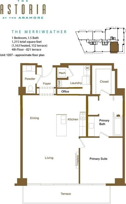 2233 Peachtree Rd NE Unit 1207, Atlanta, GA 30309 - home floor plan